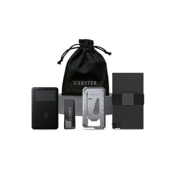 Ekster- TRACKER CARD BUNDLE- Classic black cardholder - Picture 1 of 6